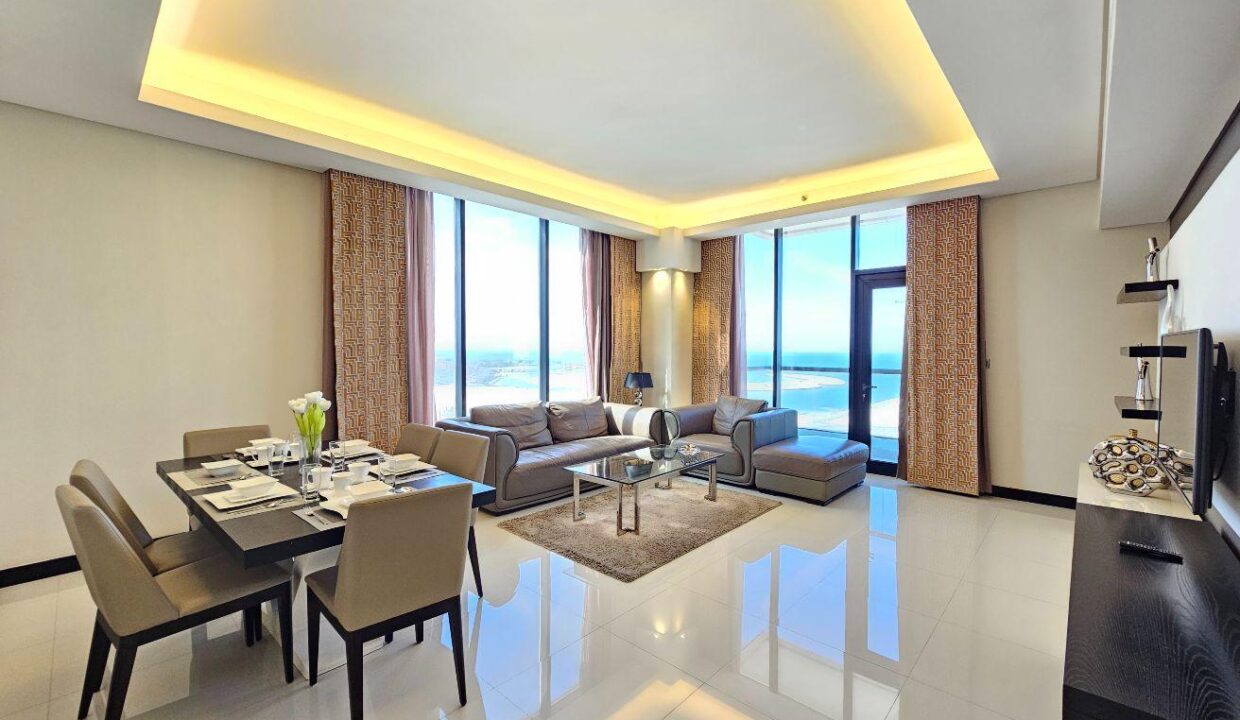 2BR Sea View Apartment with Housekeeping | Elegant